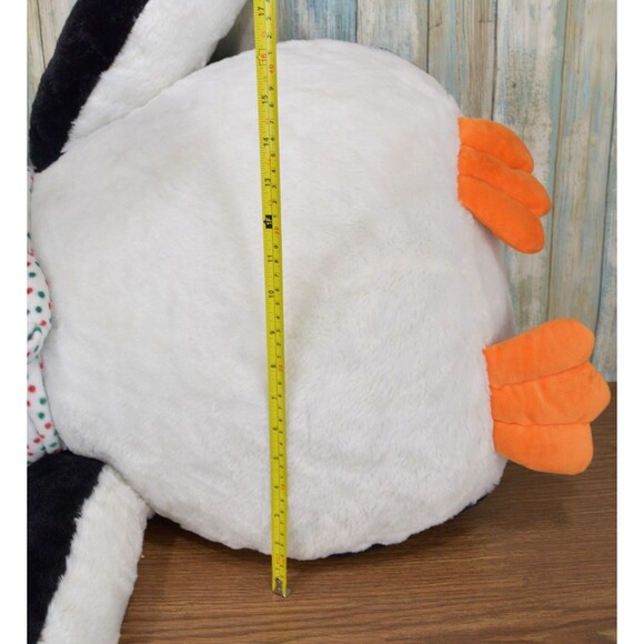Jumbo Penguin 28" Christmas Plush Stuffed Animal Holiday One of a Kind GOFFA - Picture 11 of 16
